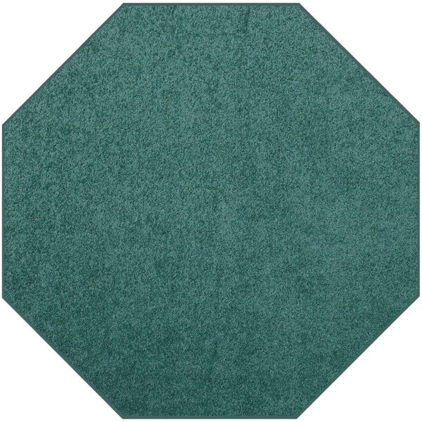Eider & Ivory™ Octagon Mejias Area Rug in Green Wayfair